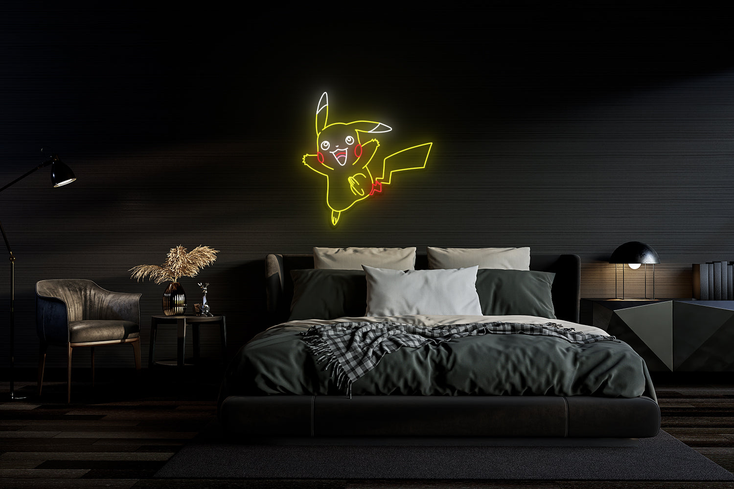 Pikachu Jumpy Neon Sign