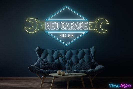 Neo Garage - 120cm - Custom Sign Logo